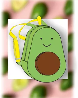 Выкройка: рюкзак авокадо В-01 арт. ВКК-2516-3-ВП0286