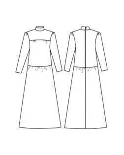 Выкройка: платье Ж-2036 арт. ВКК-2355-1-ВП0140