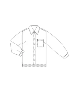 Выкройка: блузка W-07-1001 арт. ВКК-3125-2-ВП0802