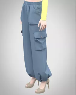 Выкройка: брюки карго арт. ВКК-5352-1-ВП1970 Выкройка: брюки карго арт. ВКК-5352-1-ВП1970