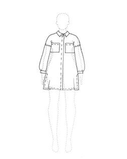 Выкройка: блуза +size Александра арт. ВКК-5338-1-ВП1956