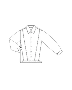 Выкройка: блузка W-07-1002 арт. ВКК-3126-14-ВП0803