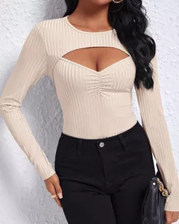 Выкройка: лонгслив с горизонтальным вырезом и сборкой по груди арт. ВКК-5284-1-ВП1890 Выкройка: лонгслив с горизонтальным вырезом и сборкой по груди арт. ВКК-5284-1-ВП1890