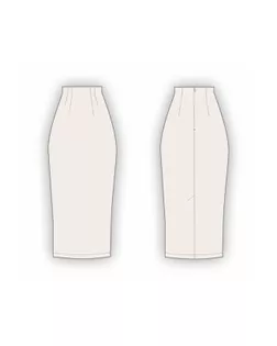 Выкройка: юбка с завышенной талией_242 арт. ВКК-4511-1-ВП1312