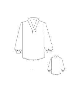 Выкройка: блуза +size Ксения арт. ВКК-5313-1-ВП1932 Выкройка: блуза +size Ксения арт. ВКК-5313-1-ВП1932