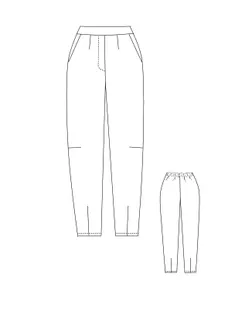 Выкройка: брюки +size Валя арт. ВКК-5305-1-ВП1925