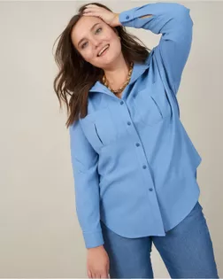 Выкройка: рубашка с карманами_362_PLUS SIZE арт. ВКК-5152-1-ВП1774