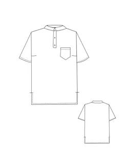 Выкройка: поло +size арт. ВКК-5306-1-ВП1924 Выкройка: поло +size арт. ВКК-5306-1-ВП1924