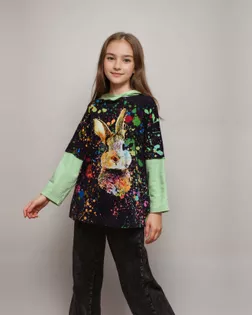 Выкройка: худи со складкой на рукаве для девочки арт. ВКК-4945-1-ВП1596 Выкройка: худи со складкой на рукаве для девочки арт. ВКК-4945-1-ВП1596