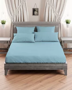 Поплин гладкокрашеный серо-голубой 220 см арт. ПГЛ-23-1-1514.012 Поплин гладкокрашеный серо-голубой 220 см арт. ПГЛ-23-1-1514.012