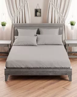 Поплин гладкокрашеный серый 220 см арт. ПГЛ-24-1-1514.013