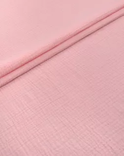 Купить Ткани для дома розового цвета Муслин двухслойный (жатый) арт. МЛН-49-8-2067.008 оптом