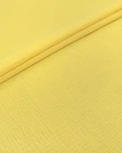 Купить Ткани для дома желтого цвета Муслин двухслойный (жатый) арт. МЛН-49-12-2067.012 оптом