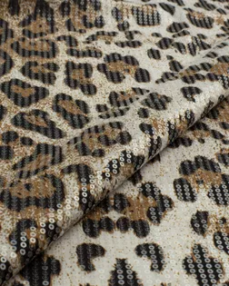 Трикотаж масло с пайеткой "Леопард" арт. ПАЙ-212-1-27334.001