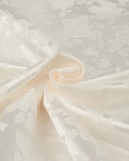 Купить Одежные ткани молочного цвета 25 метров Атлас жаккард "Принцесса" арт. ЖКА-2-6-2214.004 оптом в Алматы