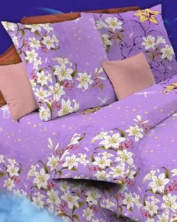 БЯЗЬ 150см, 120гр, Зима, рис. 1254-1 Стрекоза сирень арт. ХВ-1667-1-Б00581.030