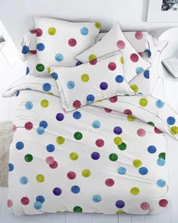 Перкаль 150 см набивной арт 140   рис 13503/1   "Крупный горох" арт. ПРК-1854-1-1965.298