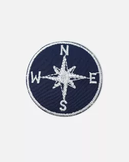 Аппликация термо "Роза ветров" д.4,8см (в упаковке 10 шт.) арт. АД-332-5-47503.005