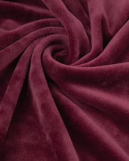 Купить Ткани для одежды бордового цвета Велюр стрейч "Марсия" 405гр арт. ВЕЛ-12-15-14802.015 оптом