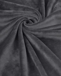 Купить Одежные ткани серого цвета из полиэстера Велюр стрейч "Марсия" 405гр арт. ВЕЛ-12-35-14802.032 оптом в Череповце