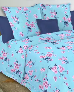 БЯЗЬ 150см, 120гр, Зима, рис. 157-9 Сакура на голубом арт. ХВ-1669-1-Б00581.032 БЯЗЬ 150см, 120гр, Зима, рис. 157-9 Сакура на голубом арт. ХВ-1669-1-Б00581.032