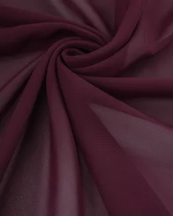 Купить Ткани для одежды бордового цвета Шифон Мульти однотонный арт. ШО-37-18-1665.024 оптом