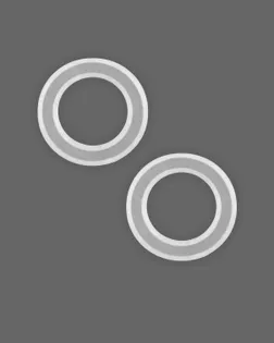 Кольцо пластик диам.0,8 (под люверс д.0,6 и 0,8см) арт. ЛЮ-59-1-39022