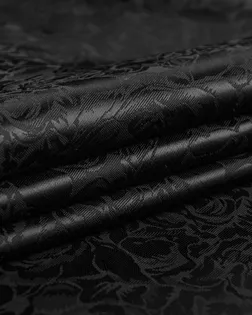 Купить Подкладочные ткани черного цвета Поливискоза жаккард D-6 арт. ПД-13-1-3861.008 оптом в Череповце