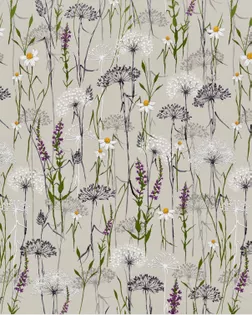 2-21  Ткань п/лен, п/вареный, нат цвет льна.30лен/70хб,140гр,ш 150 м № 1757 Живопись-Люпины арт. ПЛС-380-1-Б00274.066