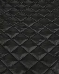 Купить Плащевые ткани черного цвета Cтежка на синтепоне Ромб арт. СТТ-36-9-20066.001 оптом в Череповце