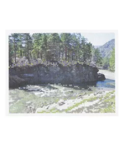 Купить Вышивка Рисунок на ткани "Пейзаж" арт. ВТ-84-1-18650 оптом в Караганде