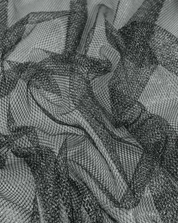 Купить Ткань фатин черного цвета Сетка-люрекс 1,1м арт. ФТН-11-4-14881.007 оптом в Череповце