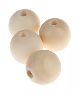 Бусины деревянные д.2,5см без покрытия уп.4 шт арт. БДЕ-103-1-48009 Бусины деревянные д.2,5см без покрытия уп.4 шт арт. БДЕ-103-1-48009