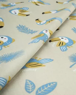 Купить Ткань для платьев с узором птицы Штапель принт арт. ПШТ-556-2-20157.075 оптом в Набережных Челнах