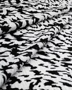 Купить Ткань для топов цвет черно-белый Трикотаж жаккард "Дорис" арт. ТЛ-28-1-20632.021 оптом в Алматы