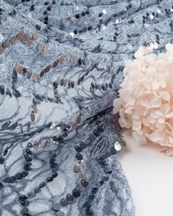 Кружевное полотно с пайеткой арт. ПАЙ-19-5-20736.005 Кружевное полотно с пайеткой арт. ПАЙ-19-5-20736.005