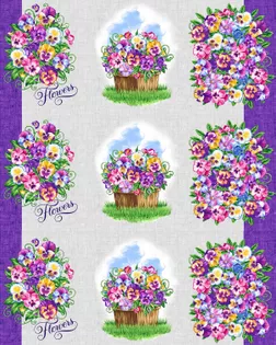 Купить Ткани для дома фиолетового цвета Виола (Рогожка полотенечная) арт. РЖК-205-1-1949.020 оптом