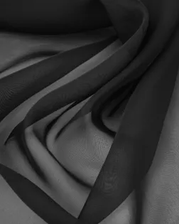 Купить Ткани для одежды черного цвета Шифон "Газ" арт. ШИ-2-1-21050.001 оптом в Череповце