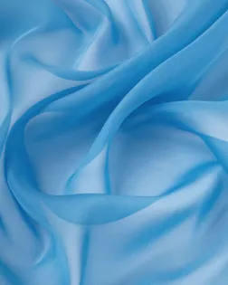 Купить Одежные ткани цвета ярко-голубой из Китая Шифон "Газ" арт. ШИ-2-17-21050.026 оптом в Алматы