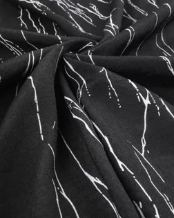 Купить Ткань марлевка черного цвета Марлёвка "Нота" принт арт. МР-46-1-21109.001 оптом в Череповце