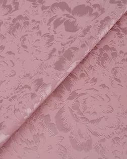 Купить Ткани блузочные розового цвета из Китая Атлас жаккард "Моар" цветы арт. ЖКА-6-8-7036.006 оптом в Череповце