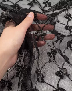 Вышивка на сетке "Бантик" арт. СВС-118-1-26801.001 Вышивка на сетке "Бантик" арт. СВС-118-1-26801.001