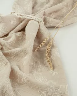 Плательная ткань с вышивкой "Таззина" арт. ПЛ-1117-1-27180.001