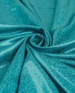 Купить Ткани для одежды бирюзового цвета Трикотаж Голограмма арт. ТДИ-3-1-14654.001 оптом