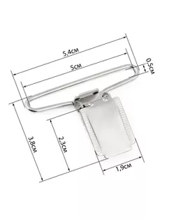 Зажим для подтяжек ш.5см (10шт) арт. КА-34-1-31843