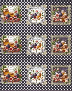 Рогожка 150 см набивная арт 904   рис 29457/1  "Слаще меда" арт. РЖК-403-1-1949.129