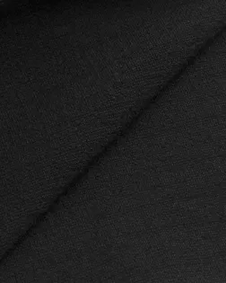 Купить Креп ткань черного цвета Плательная Вискоза-стрейч под лен арт. ПЛ-448-5-24250.004 оптом в Череповце