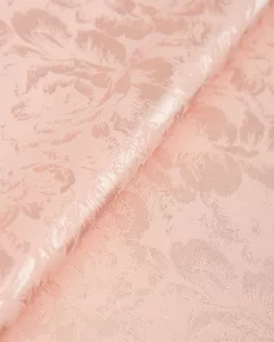 Купить Ткани блузочные розового цвета из Китая Атлас жаккард "Моар" цветы арт. ЖКА-6-23-7036.025 оптом в Череповце
