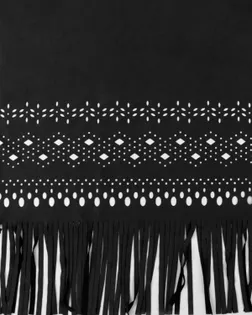 Замша-перфорация с бахромой арт. ЗАМ-102-1-25963.001 Замша-перфорация с бахромой арт. ЗАМ-102-1-25963.001