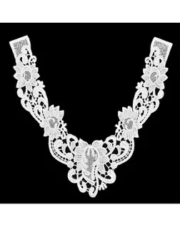 Воротник кружевной 23х28см (белый) арт. ГВ-196-1-48077 Воротник кружевной 23х28см (белый) арт. ГВ-196-1-48077